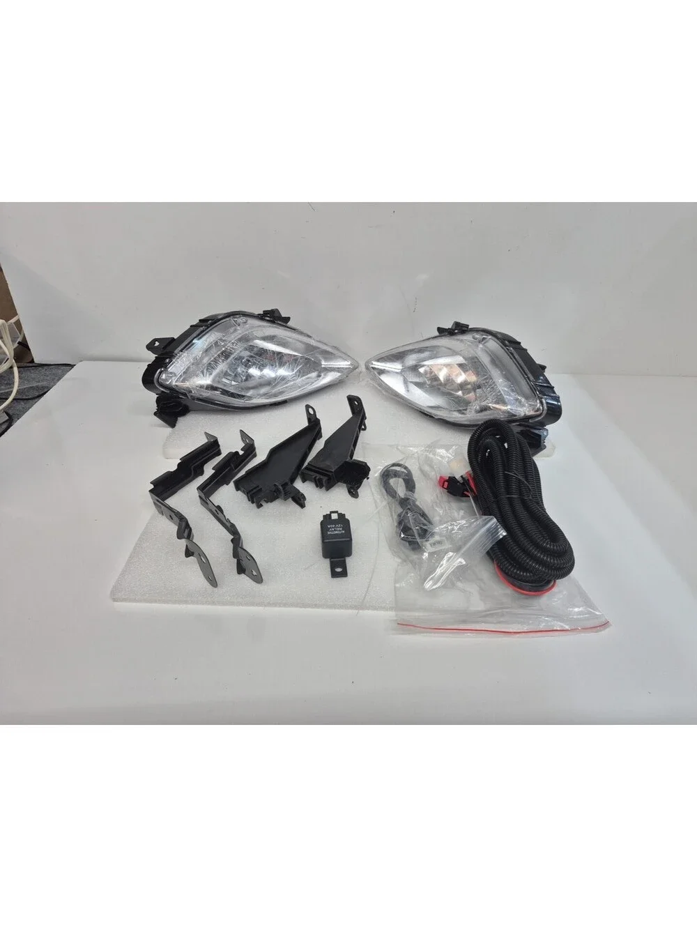 WFLNHB 1 Pair Fog Lights Assembly Replacement for 2011-2013 Elantra Clear Lens